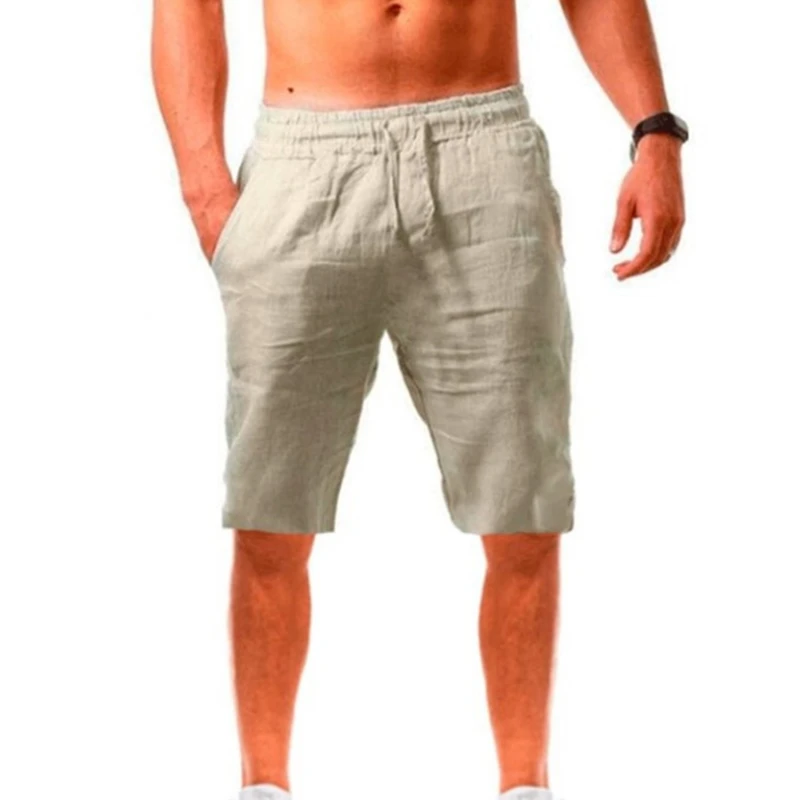 

New Summer Men's Loose Cotton And Linen Breathable Five-point Pants Comfortable And Fashionable Men's Shorts Jogging Pants