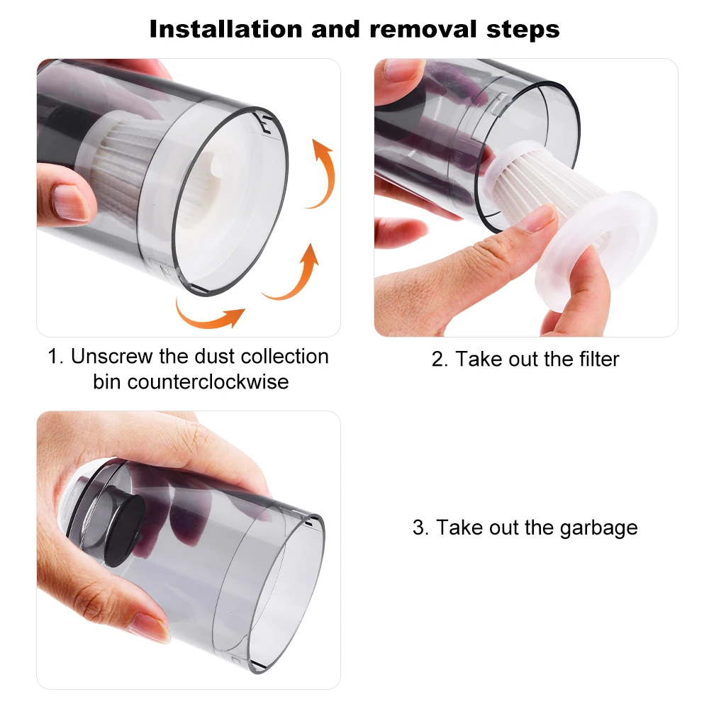 HEPA 95000PA Wireless Vacuum Cleaner Special Filter Handheld Vacuum Cleaner Filter Element Accessories Can Be Washable 1PCS hepa filter kit