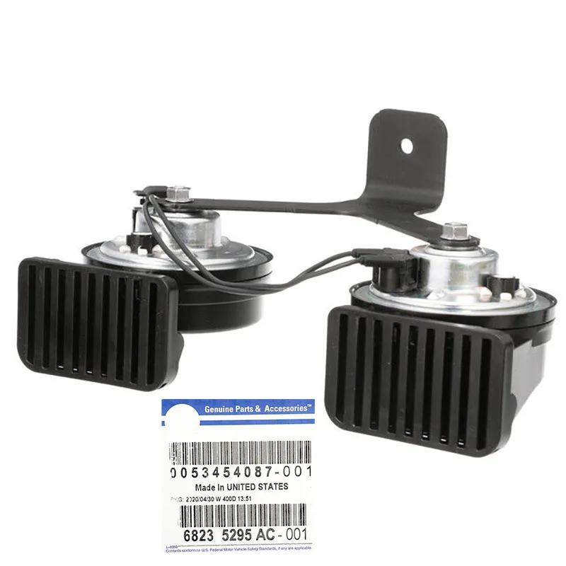 

New Genuine Horn And Bracket 68235295AB For 2014-2016 Jeep Cherokee