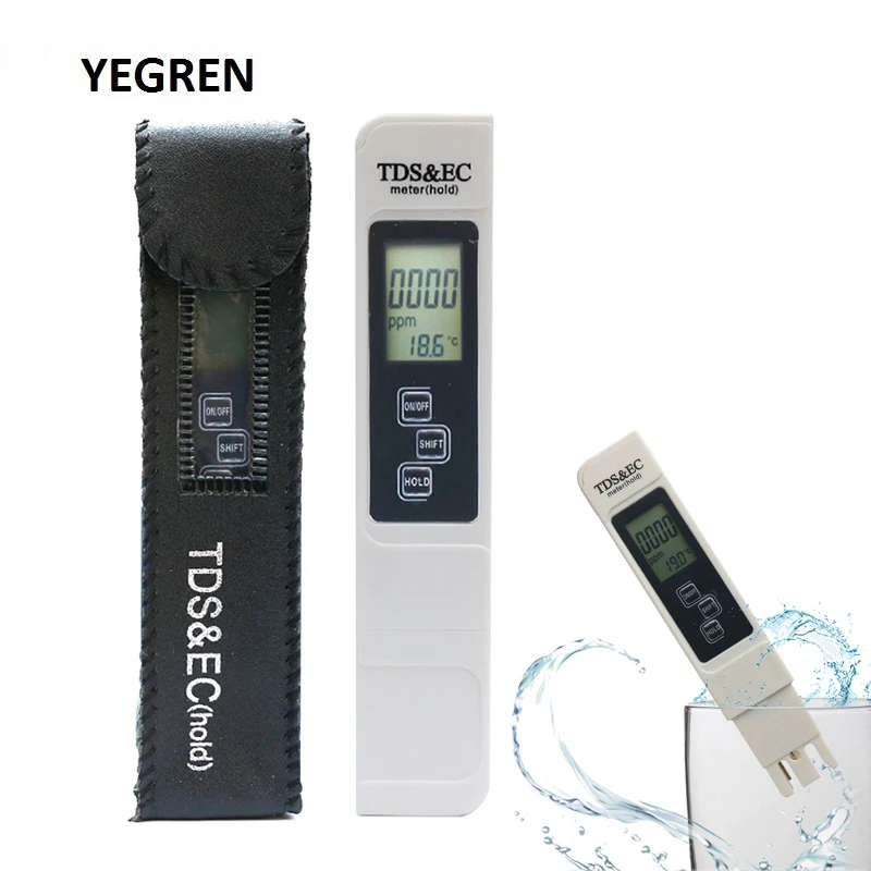 oscilloscope handheld Portable Water TDS Meter Pen EC Conductivity Tester Water Quality Monitor for Drinking Water Fertilizer Concentration smart water meter