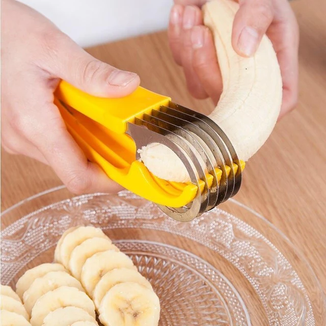 3D Printed Banana Slicer ~ Perfectly Sliced Bananas ~ Great for Kids Snacks  ~ Freeze Dryer Prep ~ Kitchen Gadget ~ Fruit Salad ~ Dessert