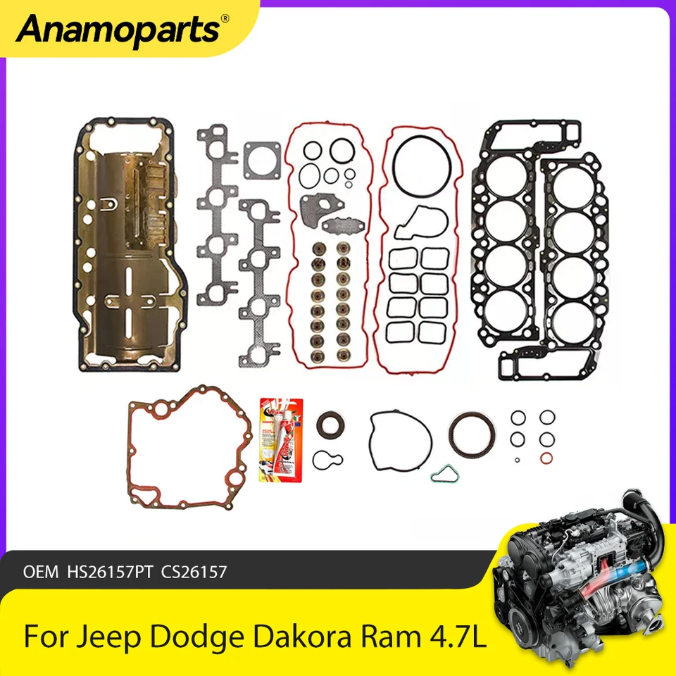 Fit 99-07 Dodge Jeep 4.7L 287 V8 Engine Timing Chain Kit W/o Gears - Foto 9