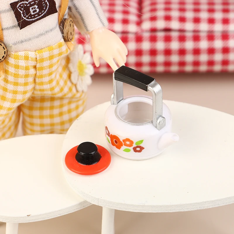 16112ScaleDollhouseSimulationKettleDollhouseMiniatureKitchen