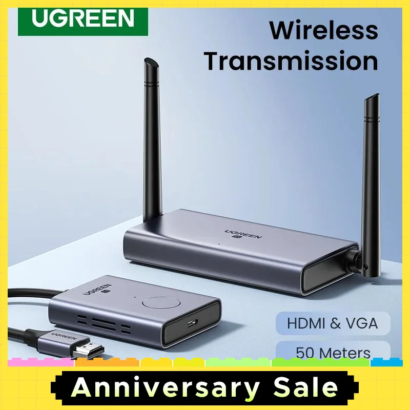 新】ugreenワイヤレスhdmiエクステンダーでビデオトランスミッター