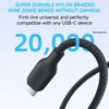 كابل Anker 240W USB-C إلى USB-C كابل بيانات مجدول من النايلون البيئي لهاتف iPhone 15 iPad Pro MacBooks Android