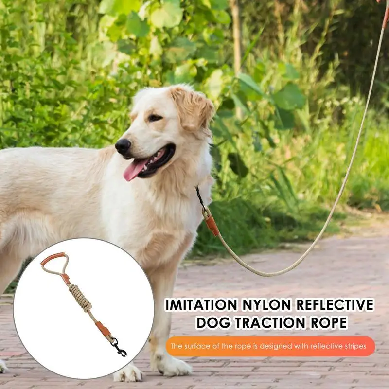 

Highly Reflective Dog Leash Soft Tensile Wear Resistant Rope Multipurpose Training Slip Leads For Outdoor Cat Dog Pets Supplies