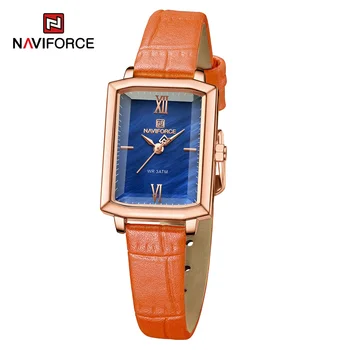 NAVIFORCE Waterproof Wristwatch Luxury Microfibe Bracelet Women’s Watch Simple Casual Ladies Clock Girlfriend Gift Montre Femme