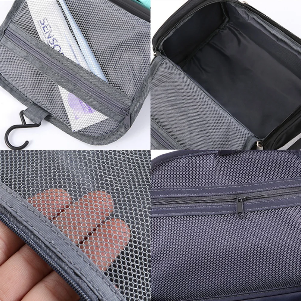 High Capacity Travel Portable Cartoon Makeup Bag Waterproof Toiletries Organizer Storage Cosmetic Cases Zipper Wash Beauty Pouch