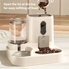 Automatic Dog Cat Feeder and Water Dispenser Gravity Food Feeder and Waterer Set with Pet Food Bowl Universal Pet Products 3