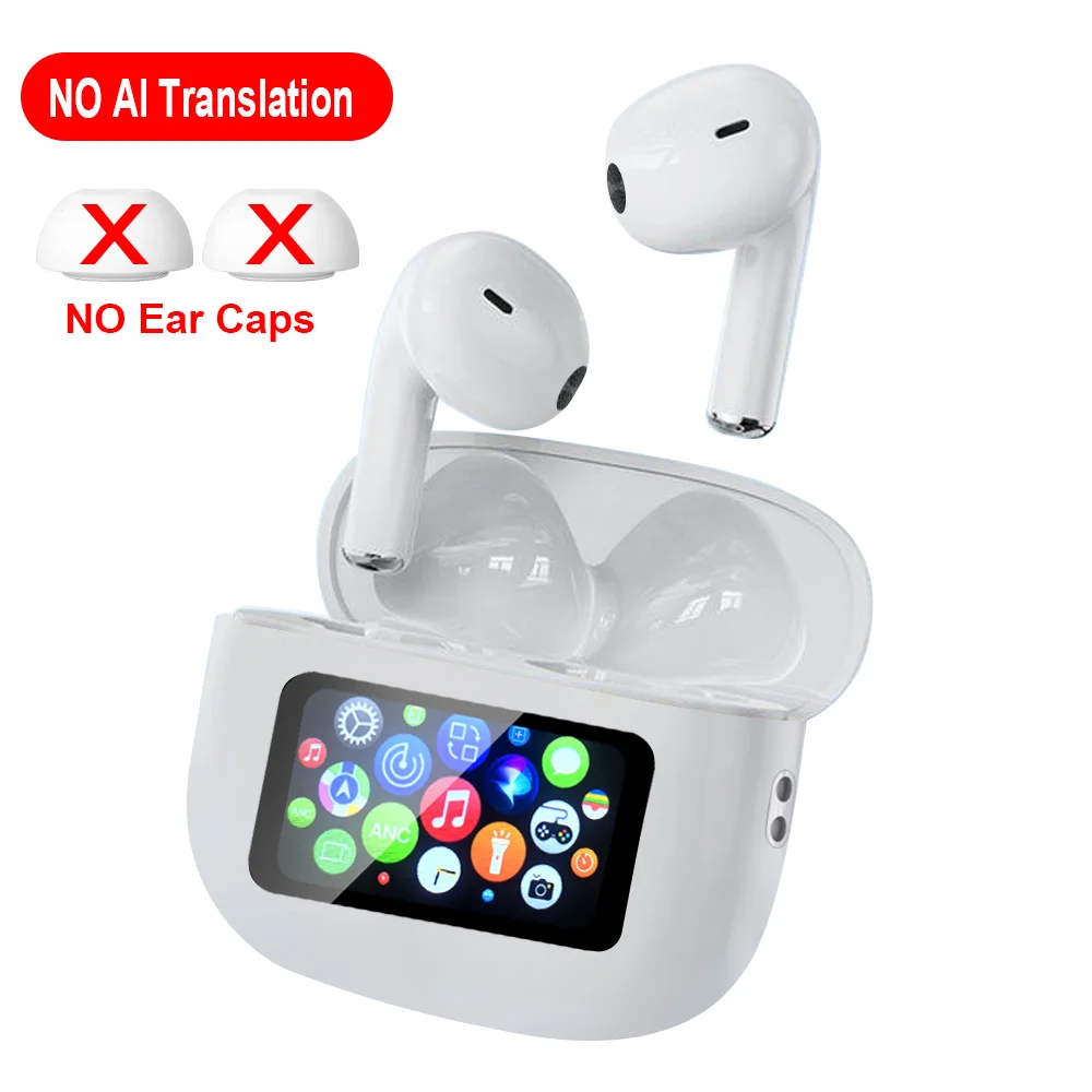 ERAZER AI traducción Airs Pro TWS auriculares inalámbricos Bluetooth auriculares con Control de pantalla táctil auriculares HiFi auriculares de llamada HD