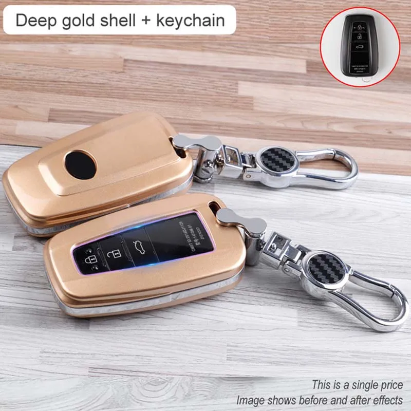 Custodia per chiave Auto remota Shell per Toyota Chr C-HR Camry Corolla Prado Prius RAV4 2018-2022 Cruiser Smart accessori Auto - S46e7746e8e044399894cbf16d187c5ecc