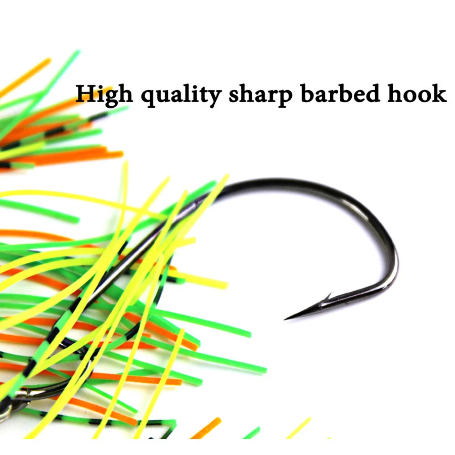 6pcs Spinner Bait Skirts Set Weedless Buzzbait Chatterbait Fishing Lures  Kit Wobblers For Bass Pike Walleye Fish Swimbait Tackle