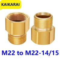 Pressure Washer Coupler M22 15mm Female Thread to M22 14mm Male Quick Fitting For Washer Gun Connection Hose Nozzle Car Wash 1