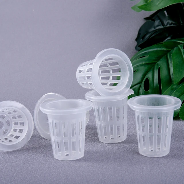 10/50pcs Hydroponic Planting Basket Plant Growing Container Garden Slotted Cup Hydroponic Vegetable Planting Seedling Cup Sponge