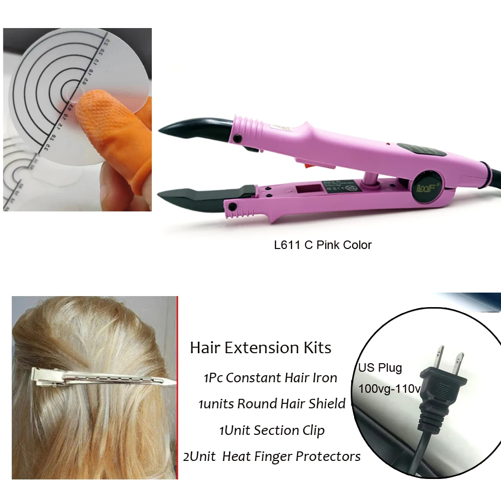 Captin for hair extensions Heat Connectors Tongs Hair Extensions Iron for V lighthair extensions Constant Hair Extension Tools hair extension tool
