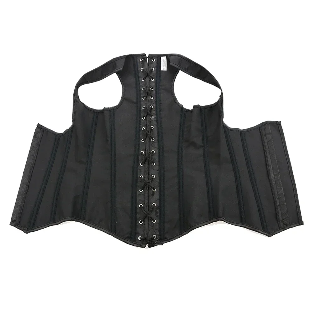 Underbust Corset Steel Boned Plus Size Vest Shoulder Strap Bustiers Lingerie for Women Top Sexy Corselet