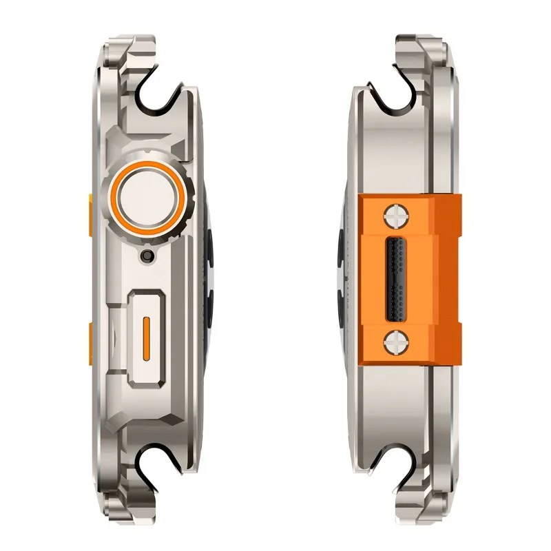 Luxury Alloy Watch Case - Metal & PC Frame Protection Shell Cover for Premium Wearables Accessories