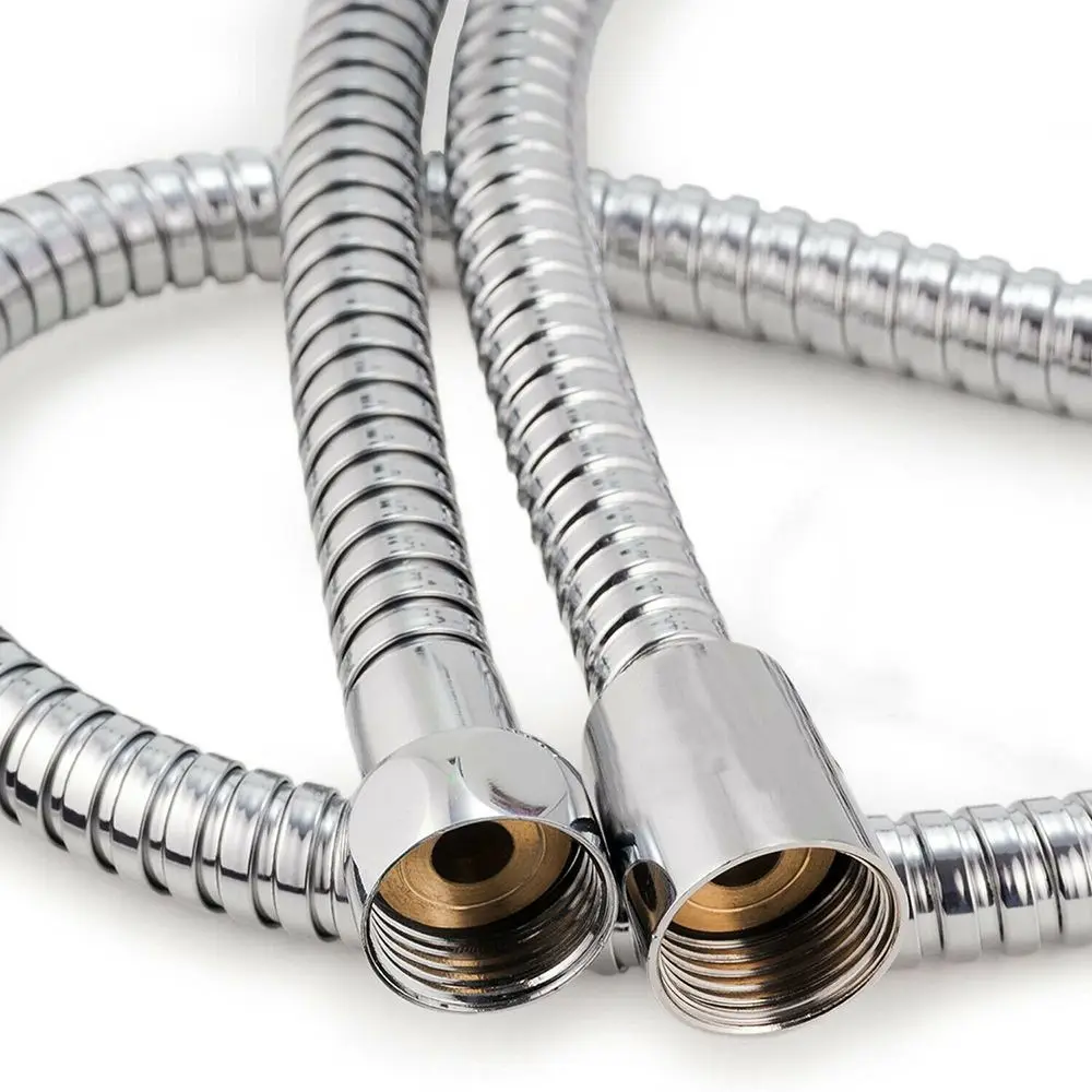 Bathroom Shower Head Hose Stainless Steel Copper Core Shower Head Tube Plumbing Hose 1Pc