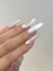 WS White Moonlight Cat Eye Gel Nail Polish Ceramic Cat Eye Explosion Flash Shows White without Grey Glass Beads 4