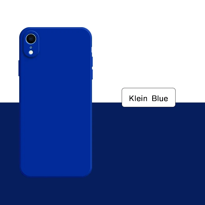 Premium Liquid Silicone Phone Case - Soft Solid Color Back Cover