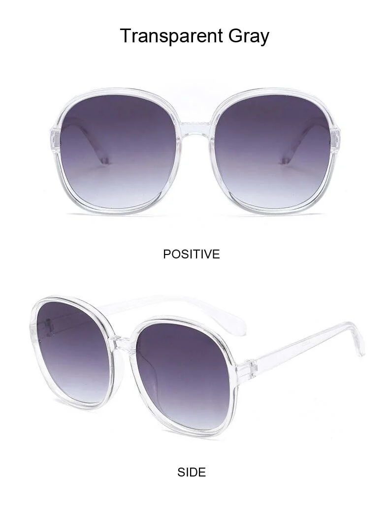Oversized Round Frame Sunglasses Retro Designer Sun Glasses_voghion.com