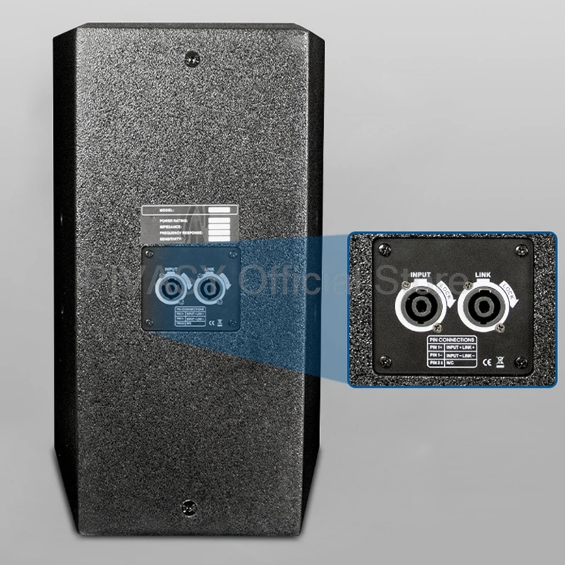 8/10 Inch High Power Bass Speaker Home KTV Card 150/200W Full Frequency Speaker Professional Private Room Conference Bar Audio
