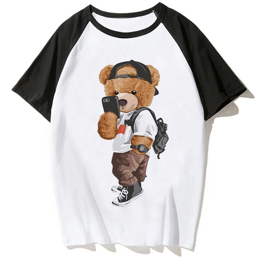 

Bear top women Y2K designer Japanese tshirt girl comic designer y2k clothes