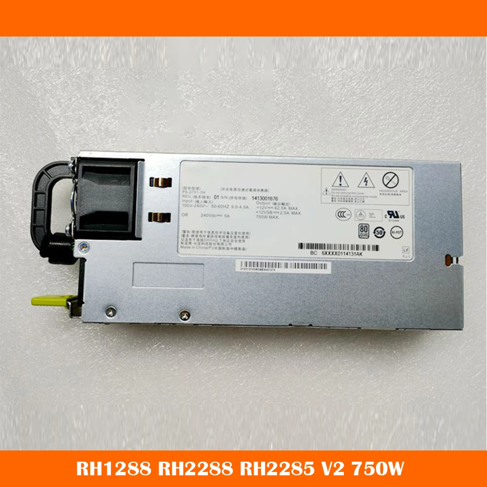 

Серверный блок питания для HUAWEI RH1288 RH2288 RH2285 V2 PS-2751-2H-LF 750W