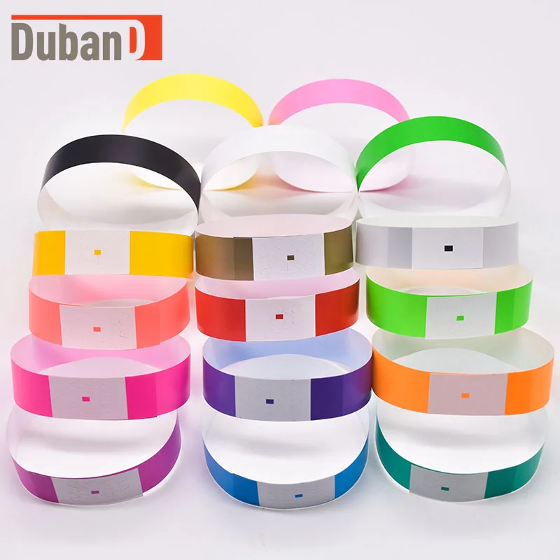 2000Pcs Synthetic Tyvek Paper Wristbands for Events Bulk Variety Neon Waterproof Bands Adhesive Armbands for Festivals,20 Colors