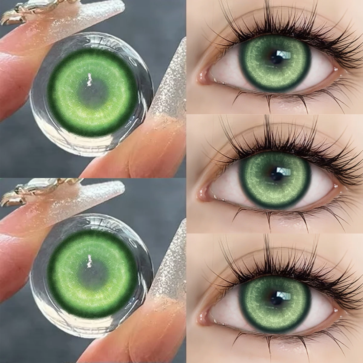 Vibrant Blue Small Pupil Cosmetic Contact Lenses - Enhance & Enlarge Eyes for Cosplay & Makeup (6-Month Wear)