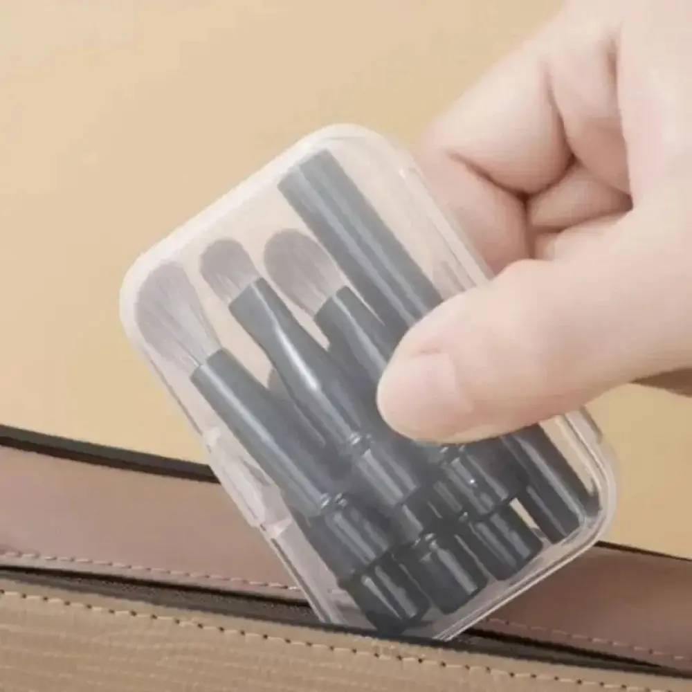 Description Picture 6 of itemDetachable Mini Travel Makeup Brushes Set 6Pcs Brushes Double Ended Portable Cosmetic Brushes Set With Box Multifunctional