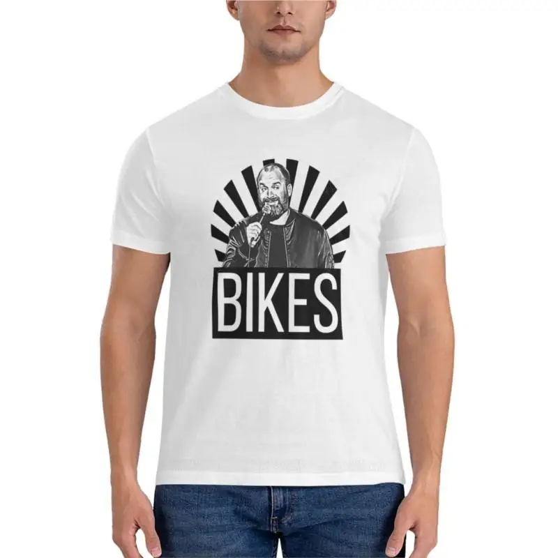 T-Shirt Black Man Cotton Tops Bikes - Tom Seguraclassic T-Shirt Corta T-Shirt Divertenti
