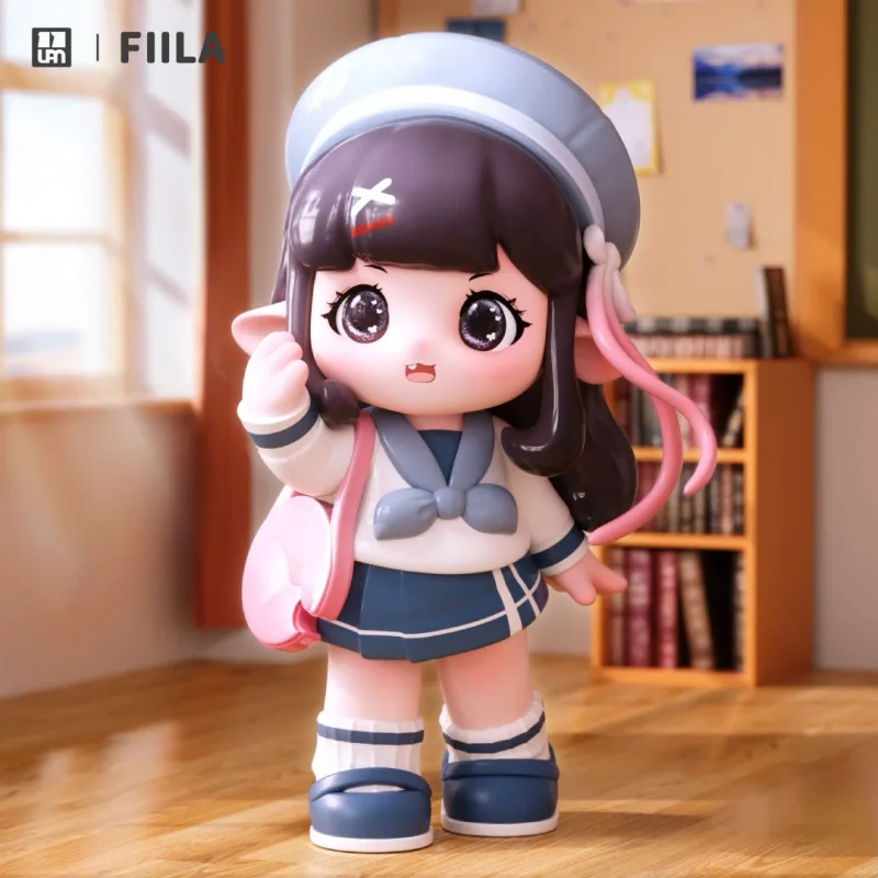 

FIILA School New Generation Series Blind Box Toys Cute Action Anime Figure Kawaii Mystery Box Model Designer Doll