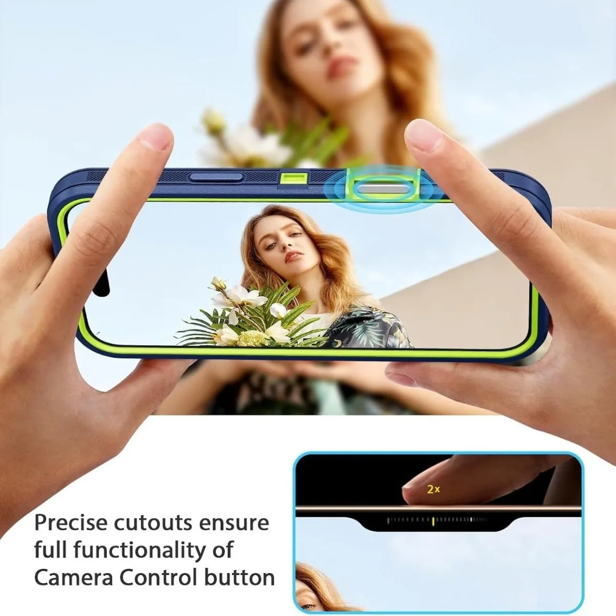 Heavy Duty 3-in-1 Magnetic Case with Military-Grade Drop Protection and MagSafe Charging Compatibility