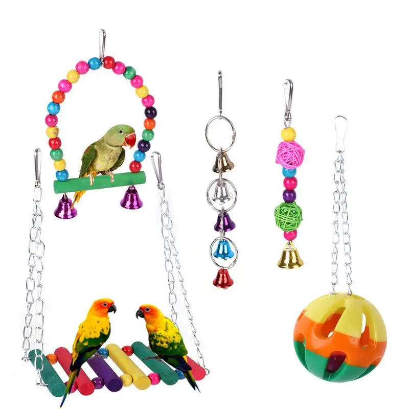 

Parrot Foraging Feeder Toys Parrot Bite Wood Foraging Toys Wear Resistant Wooden Block Bird Parrot Toys Wood Foraging Bird