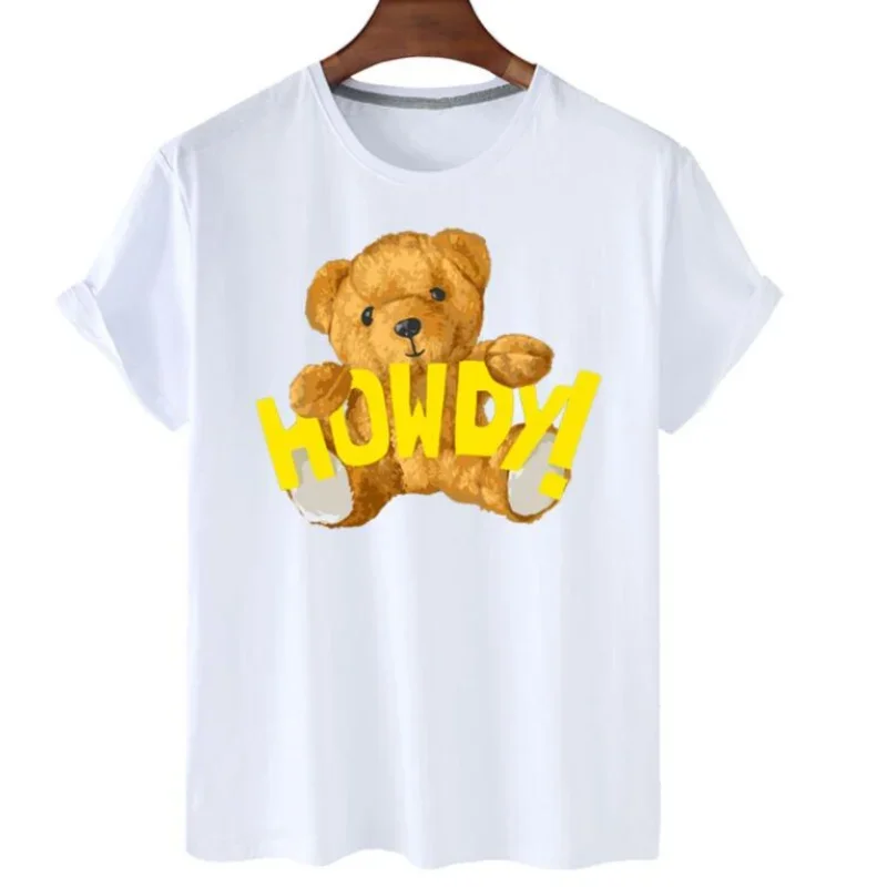 

Explosive 3D Bear Pattern Printed Men's T-shirt Short Sleeve Fashion Casual T-shirt for Girls Boys and Children Anime Clothes
