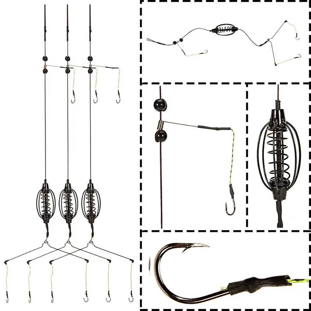 

3Pcs 15-40g Fishing Bait Cage Hollow Out Artificial Lure Fishing Gear Accessories For Lake River Fishing Dropshipping