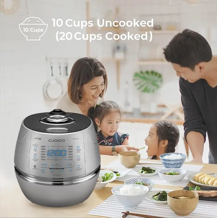 CRP-CHSS1009FN Induction Heating Pressure Rice Cooker, 10 cups, Metallic 2