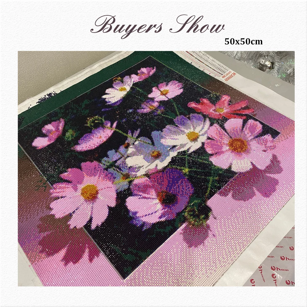Huacan Diamond Embroidery Flower Pictures Of Rhinestones Full Square Drill Diamond Mosaic Painting Flowers Beadwork diamond painting diamond painting accessories diamond painting sealer diamond painting stickers diamond painting pen diamond painting accessory box diamond painting coasters