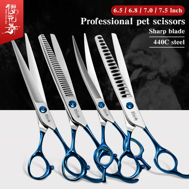 petgroomer Professional PetGrooming Scissors petstraight shears Handmade  7inches catpetdog Trimming highquality steel440c