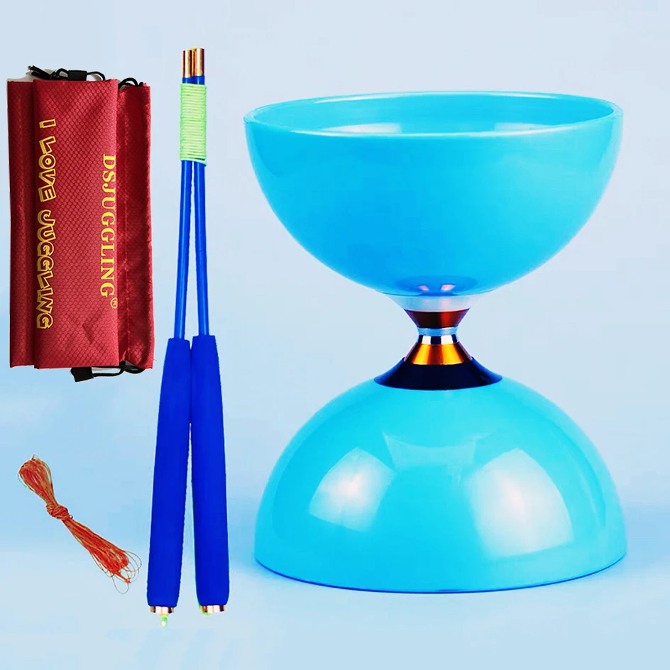 Diabolo Yoyo Amazon Chinese Diabolo Yoyo Set - Triple Bearing Blue Diabolo With Sticks, String & Bag For Kids & Adults Near Me