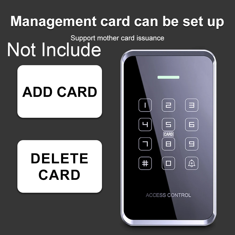 125KHz and 13.56Mhz RFID Access Control Keypad NFC EM/IC Card Reader Door Access Control System Door Lock Opener Keyboard System access control keypad