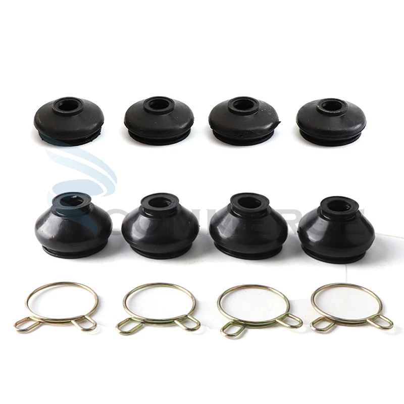4 Pcs Suspension Steering Tie Rod Ends Ball Joint Universal Dust Protection Rubber Cover Chinese ATV Go Kart Quad Bike Parts rubber cover dust protection cover atv accessories