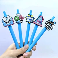 10PCS Dance Cheerleader Series Ballpoint Pens with Cheerleader Stickers, suitable for students. The style is random. 3