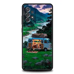 Stylish Outdoor Combi Van Car Phone Case Cover - Galaxy A21s (A1)