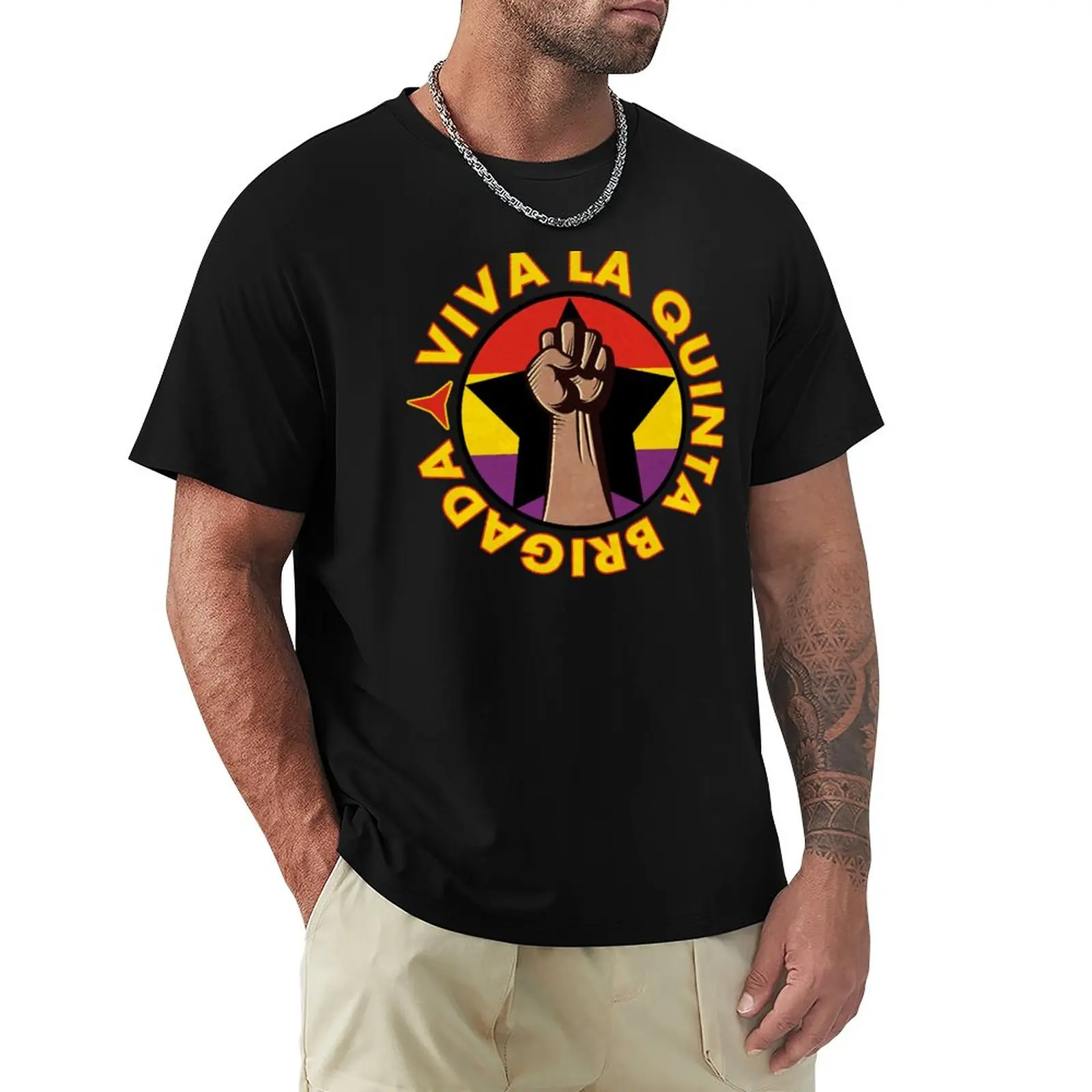 

Viva La Quinta Brigada T-Shirt T-shirt short Short sleeve tee fruit of the loom mens t shirts