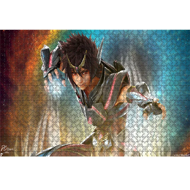 1000 Piece Japanese Animation Saint Seiya Jigsaw Puzzles Wooden Saori Kido Puzzles For Adults Children Educational Toys Gifts 6