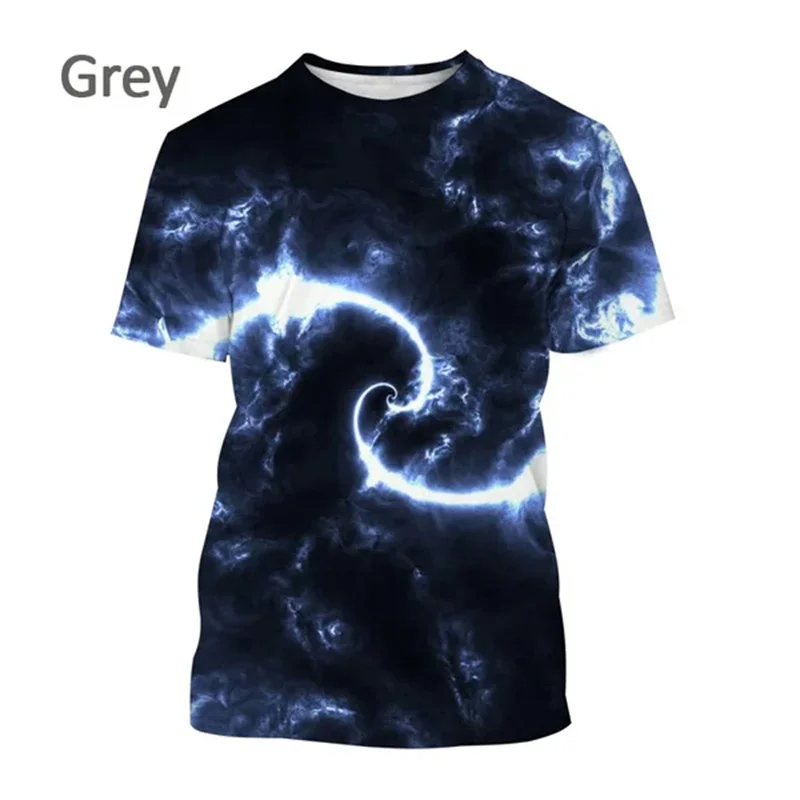 

Новинка 2024, цветная футболка с 3D принтом звездного неба, модная повседневная футболка унисекс с круглым вырезом и короткими рукавами в уличном стиле Харадзюку, Топ