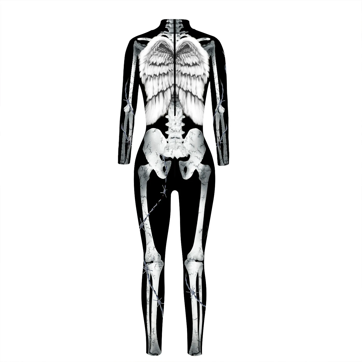 

Women Men Future Robot Machine 3D Printed Punk Jumpsuit Halloween Cosplay Costumes Party Role Playing Dress Up Outfit