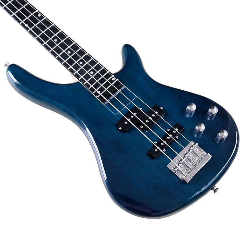 43 Inch 4 String Electric Bass Guitar High Gloss Matte Finish Active Or Passive Electric Bass Guitar electric bass guitar
